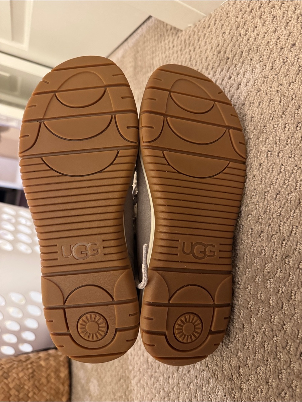 UGG Taupe Suede Shearling-Lined Winter Boots - Picture 4 of 6